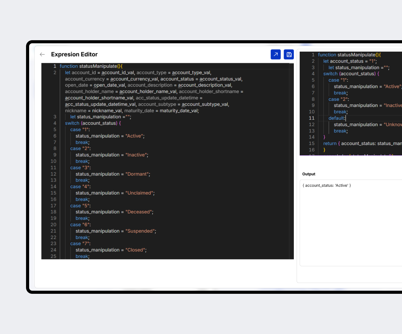Define Processing Conditions